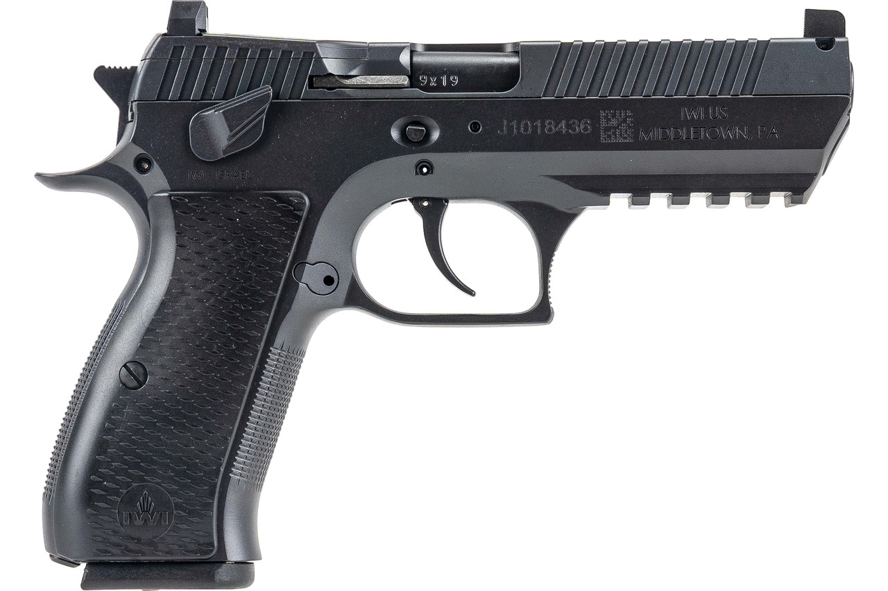 IWI Jericho 941 Steel Side Pistol 9mm 4.4 Black 16 rd.