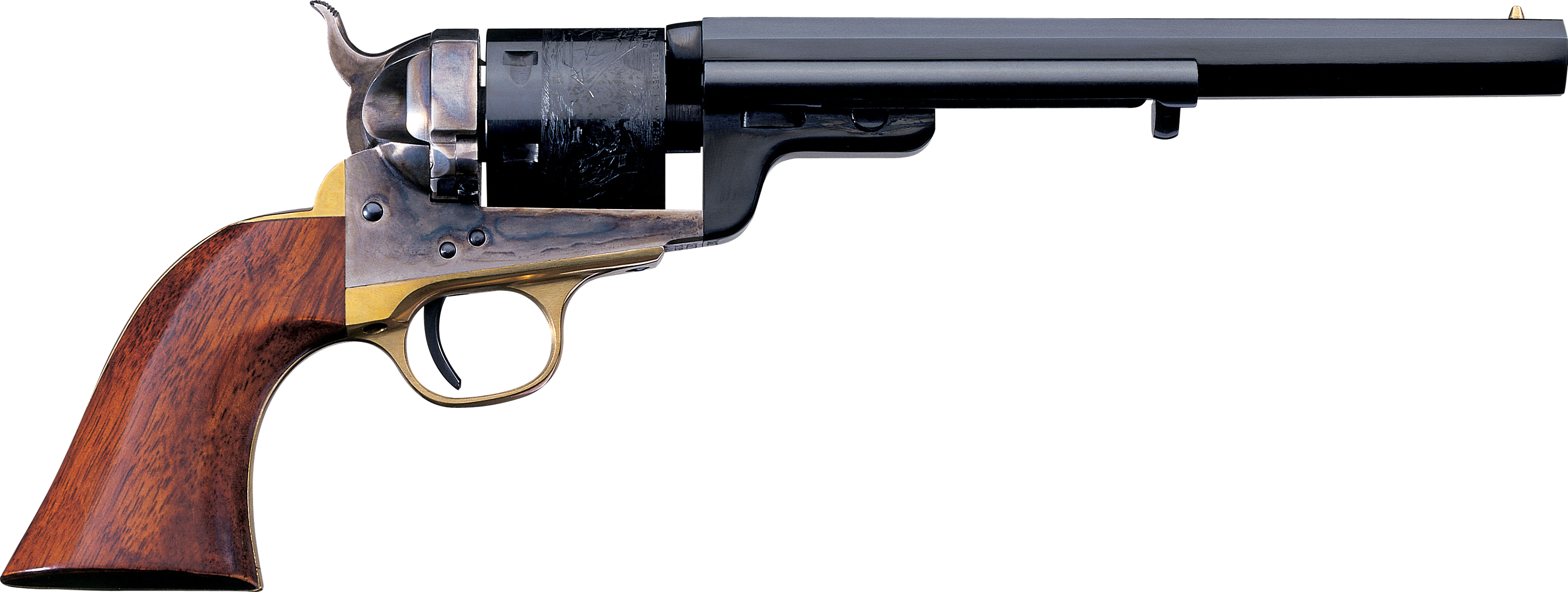 Taylors & Company 550731 1851 C. Mason 38 Special 6rd Shot 7.50" Blued 7.50" Round Barrel Blued Cylinder Color Case Hardened Color Case Hardened Steel Frame Walnut Grip