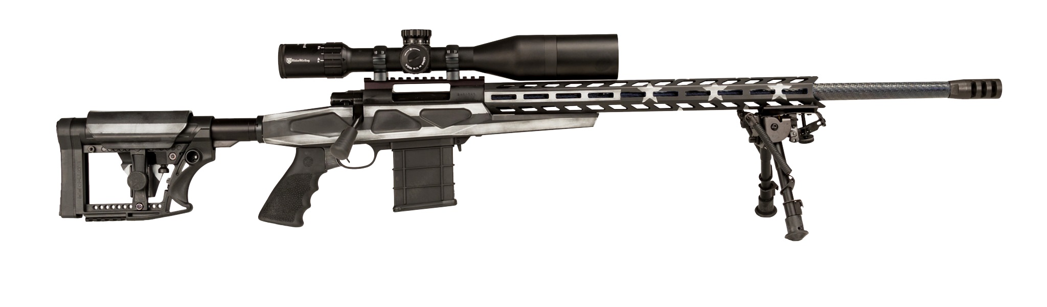 Howa Carbon Flag Chassis Rifle 6.5 Creedmoor 10rd Magazine 24" Barrel Greyscale Flag