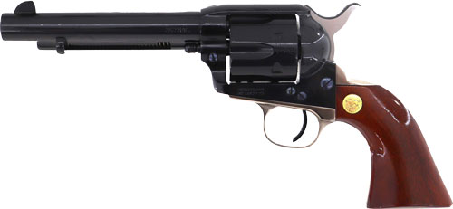 Cimarron Pistoleer 357 Magnum 38 Special 5.5 in 6 Rounds Blued Wood Grips