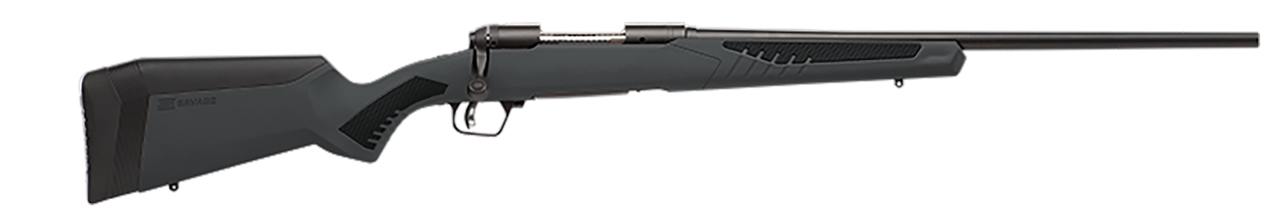 Savage 110 Hunter Rifle 300 Win Mag 24 in 3 Rounds Grey Matte AccuStock