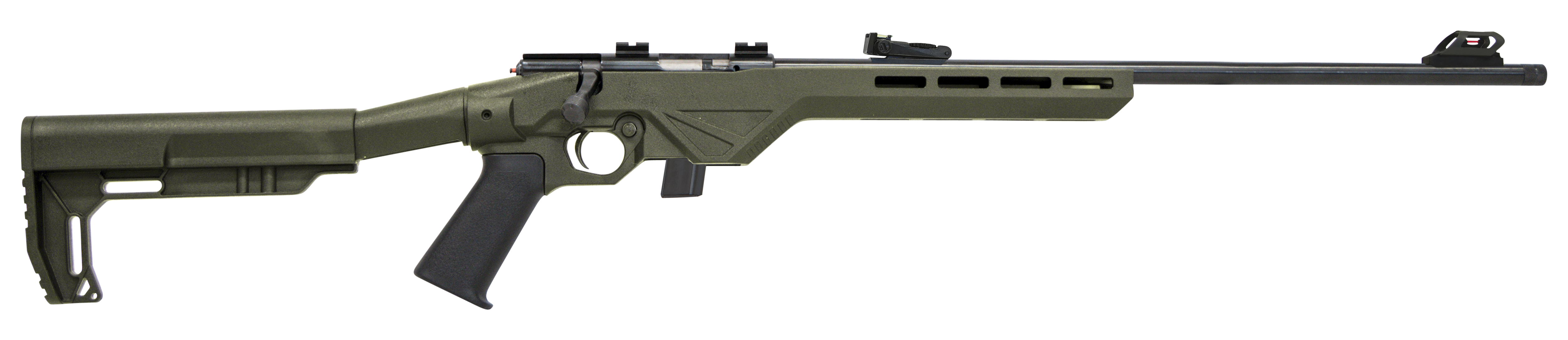 Citadel CIT22LRBLTODG Trakr  22 LR 10+1 18" Blued Steel Barrel & Receiver, OD Green Synthetic Stock