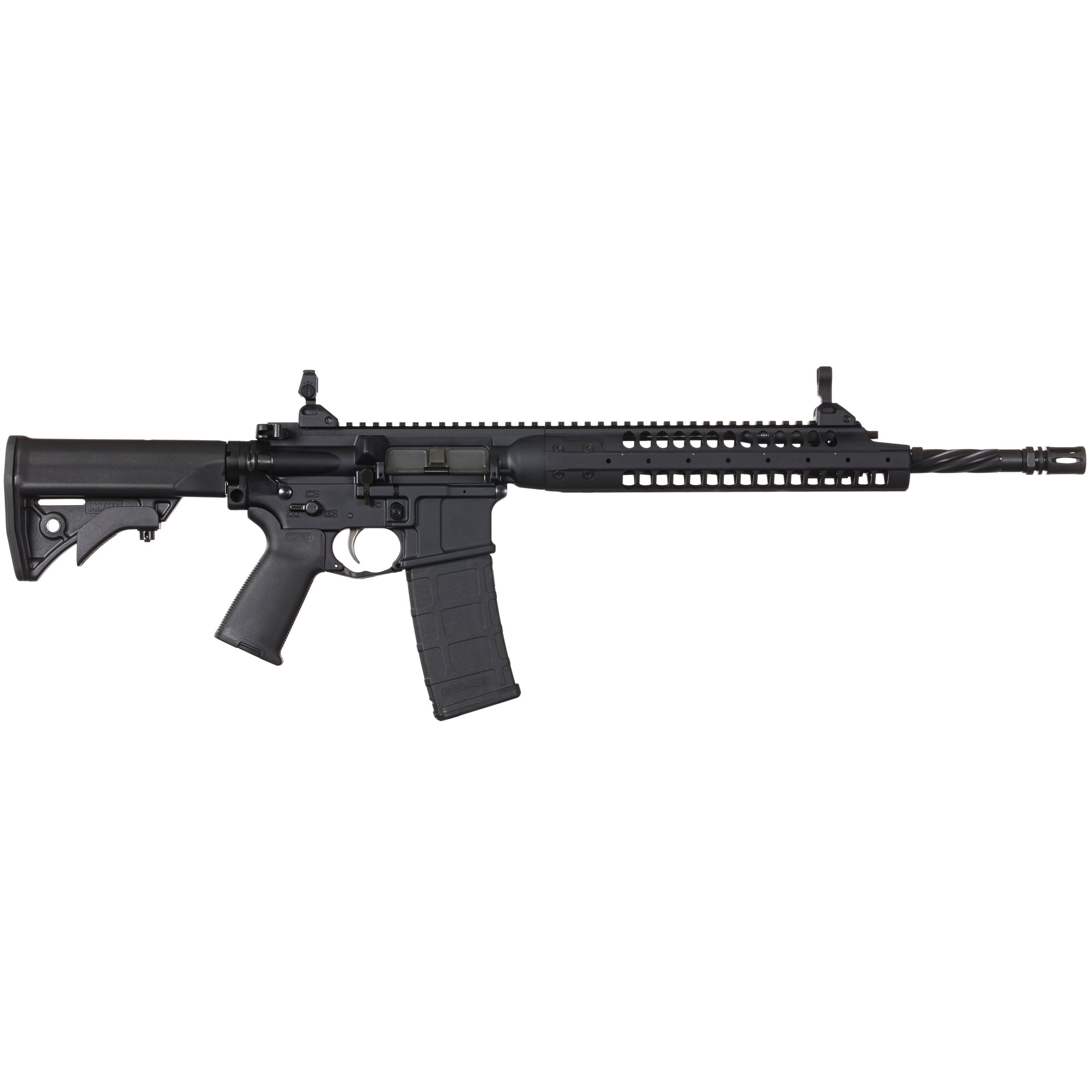 LWRC IC-A5 Piston AR Rifle - Black | 5.56NATO | 16.1" Barrel | 2 position gas block (specifically set up for shooting suppressed)