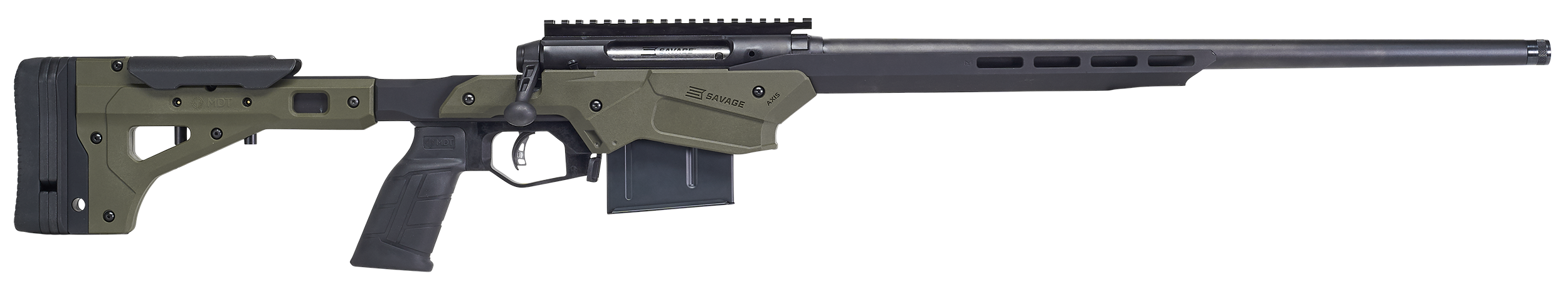 Savage Axis II Precision Rifle 270 Win 22 in 5 Rounds OD Green Aluminum Chassis