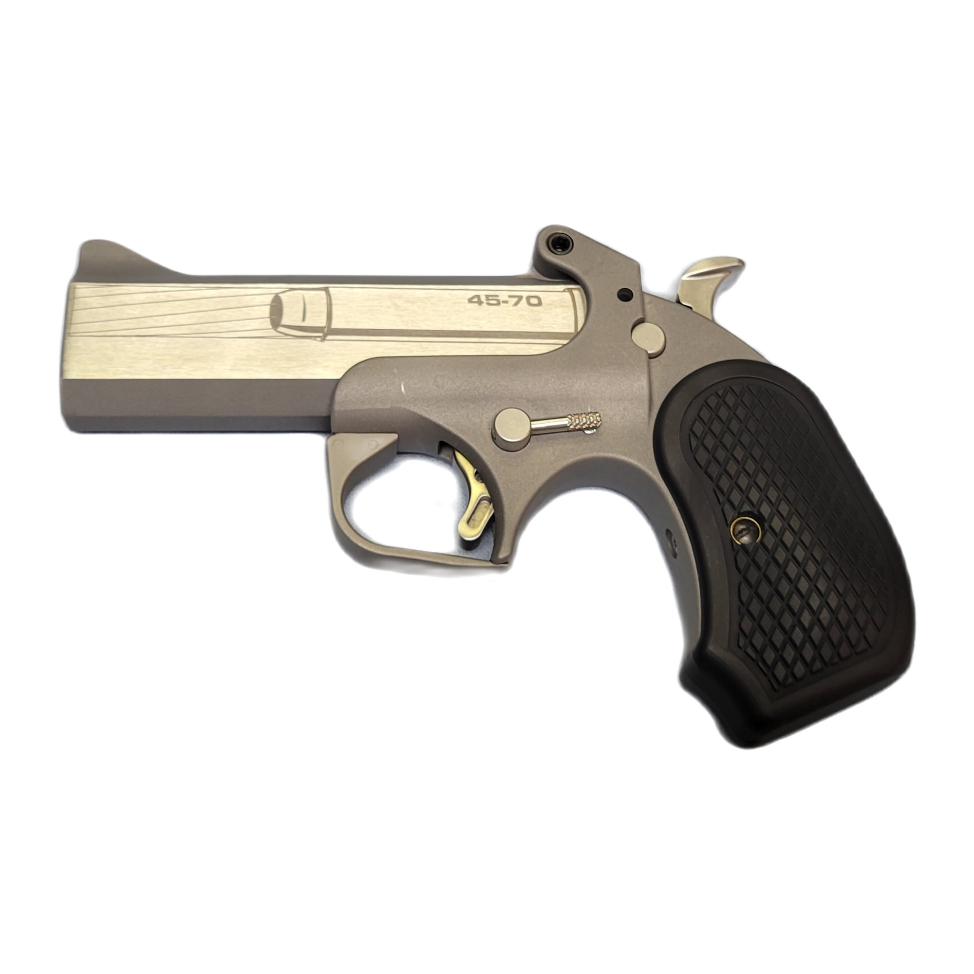 Bond Arms BACY Cyclops  45-70 Gov 1rd Shot 4.25" Stainless Stainless Steel Barrel Matte Stainless Black Extended B6 Resin Grips