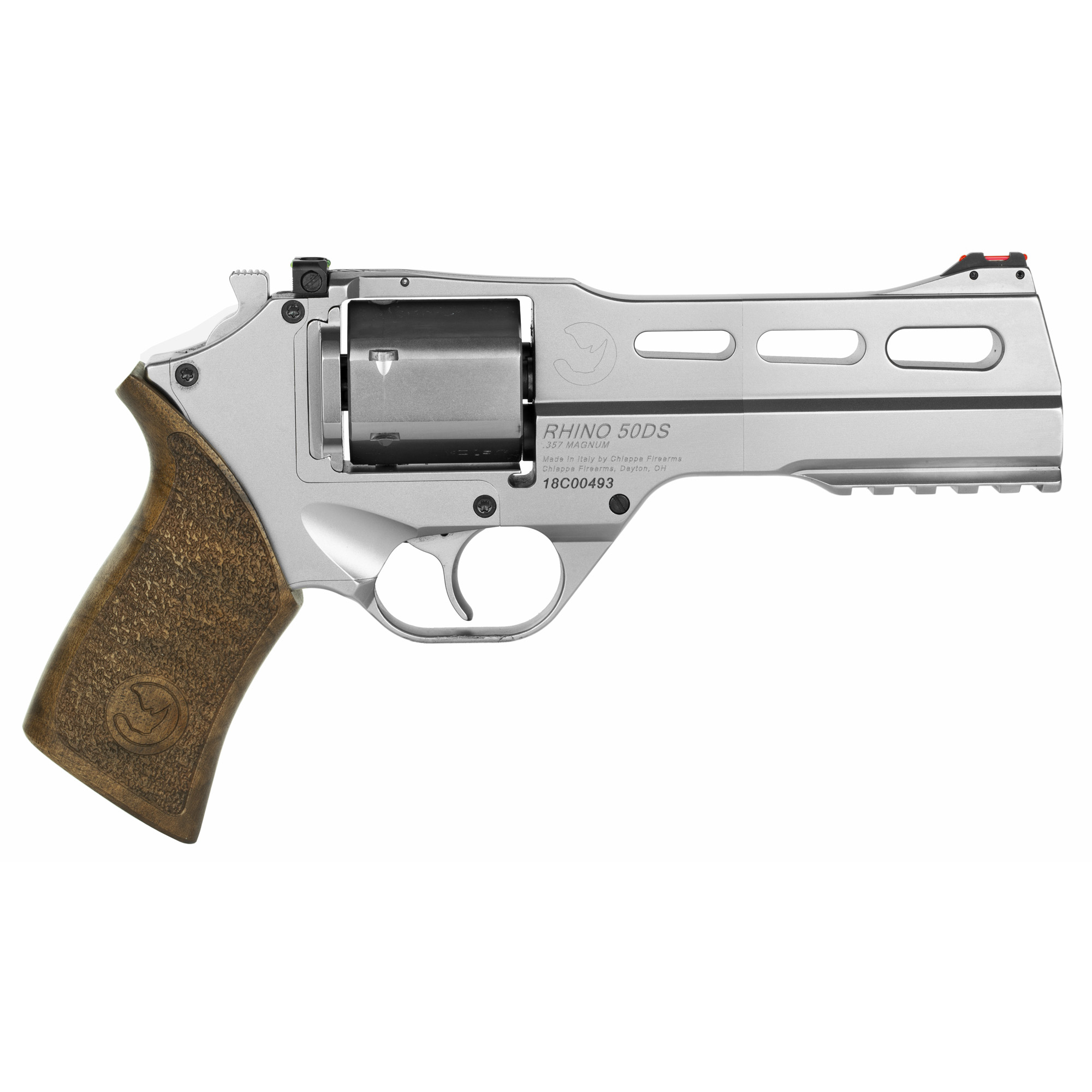 Chiappa Firearms Rhino 50SAR 357 Magnum 5" 6 Rounds Nickel-Plated Silver