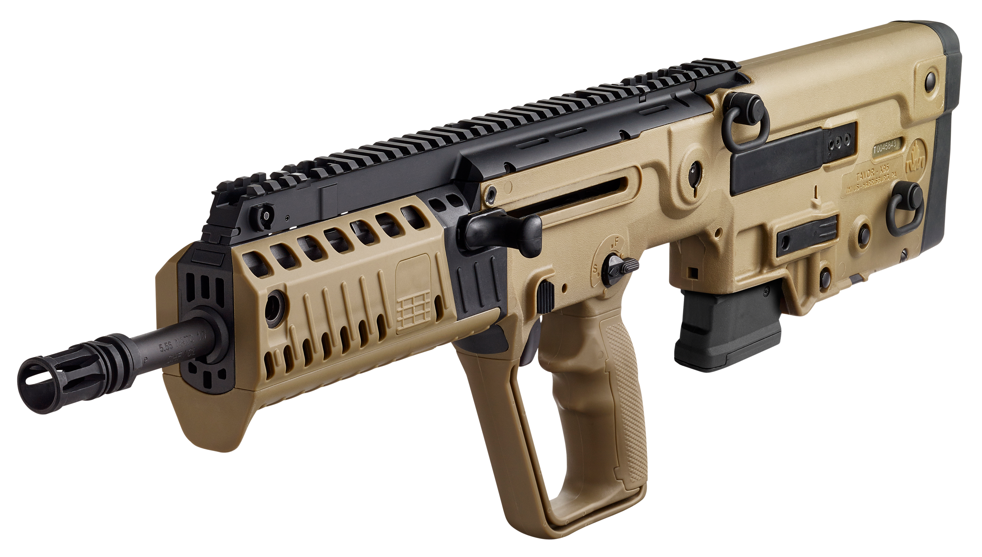 IWI Tavor X95 5.56 NATO 16.5" 10rd FDE Flattop Rifle