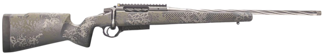 Seekins Precision 0011710149 Havak Element Full Size 300 PRC 3+1 22" Stainless Fluted/Threaded Barrel, 20 MOA Rail w/Bubble Level Stainless Steel Receiver Mountain Shadow Camo Fixed Synthetic Stock