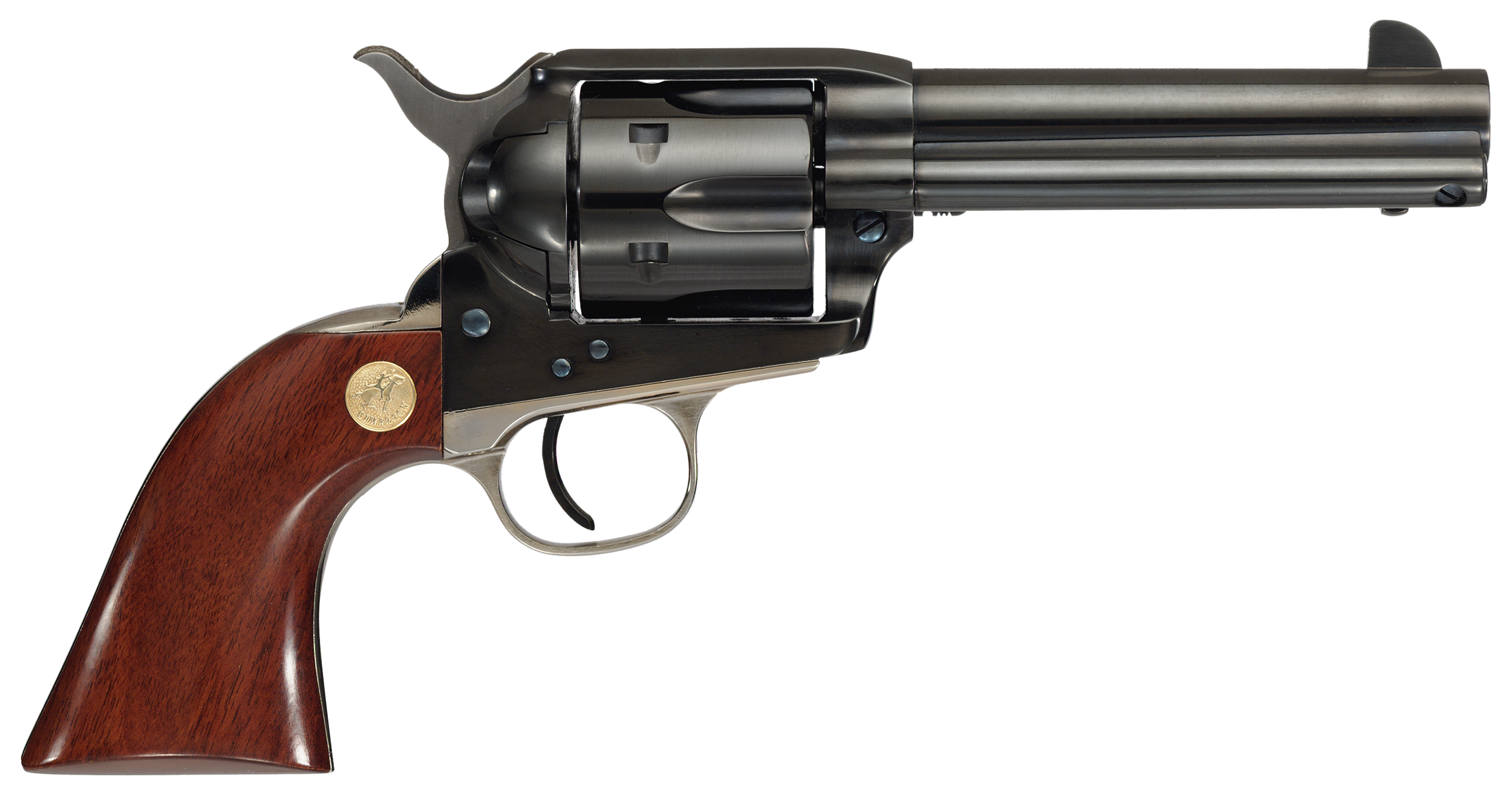 Cimarron Pistoleer Revolver 357 Magnum 4.75 inch 6 Shot Blued Nickel Walnut