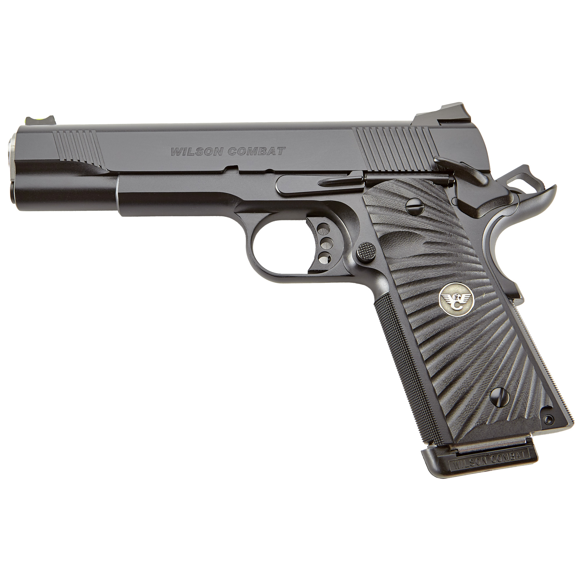 Wilson Combat CQB 45 ACP 5 Inch 8 Rounds Armor Tuff G10 Grips Fiber Optic Front Sight