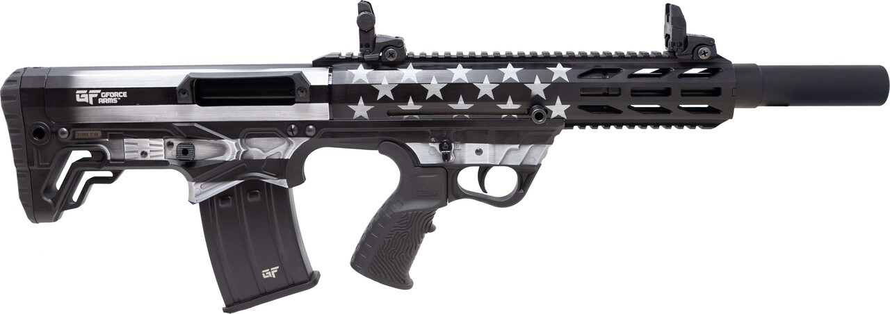 G-Force Arms GFY-1 Bullpup Shotgun 12 ga 18.5 in. USA Black and White  5 rd.