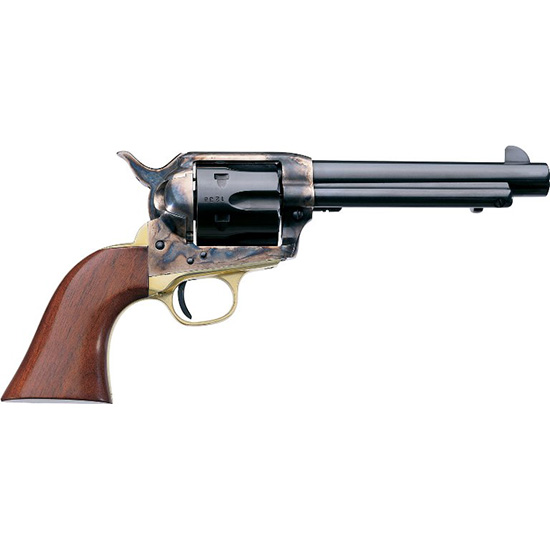 Taylors & Company 550851 Ranch Hand  45 Colt (LC) Caliber with 7.50" Blued Finish Barrel, 6rd Capacity Blued Finish Cylinder, Color Case Hardened Finish Steel Frame & Walnut Grip