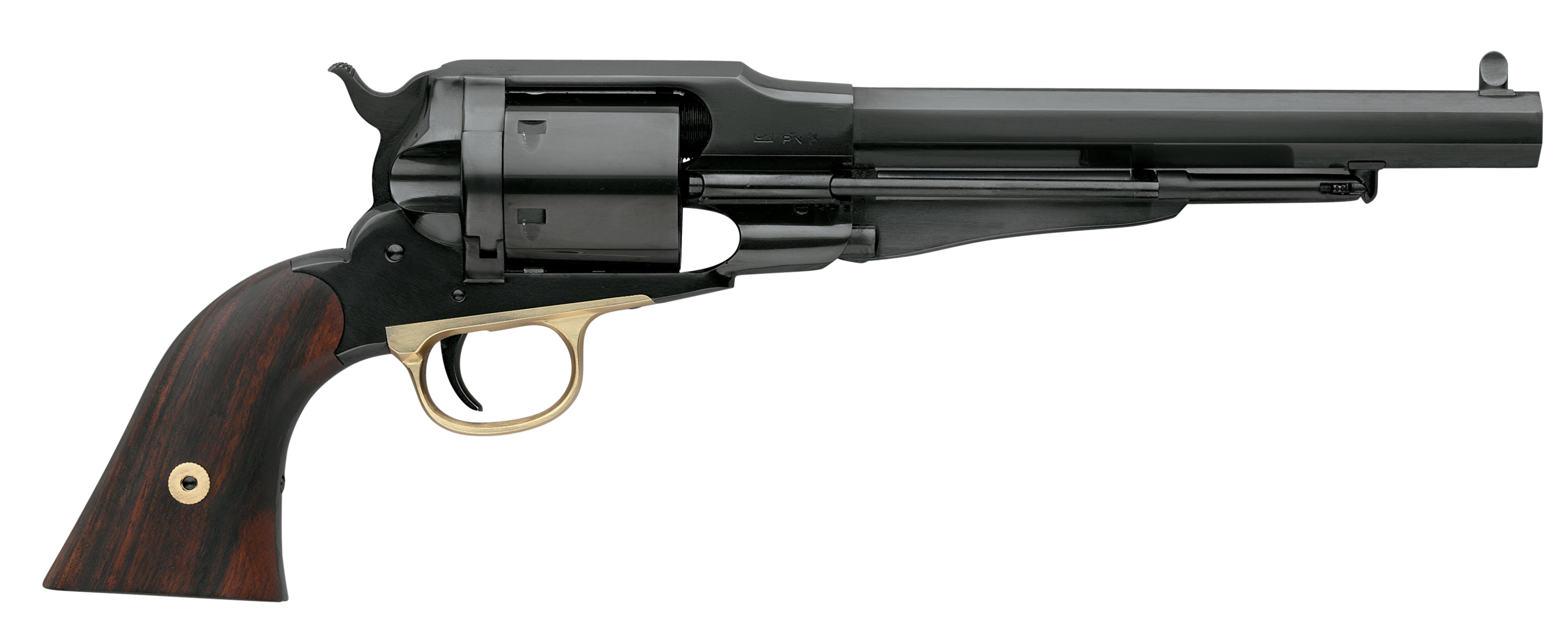 Taylors & Company 550773 1858 Remington Conversion 38 Special Caliber with 7.37" Barrel, 6rd Capacity Cylinder, Overall Blued Finish Steel & Walnut Grip