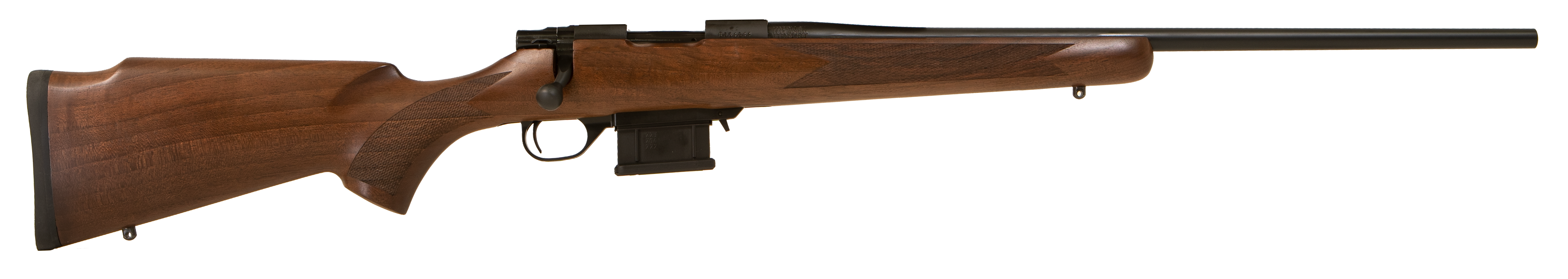 Howa HWH223 M1500 Mini Hunter 223 Rem 5+1 22" Blued Threaded Barrel, Blued Drilled & Tapped Steel Receiver, Walnut Fixed Stock,