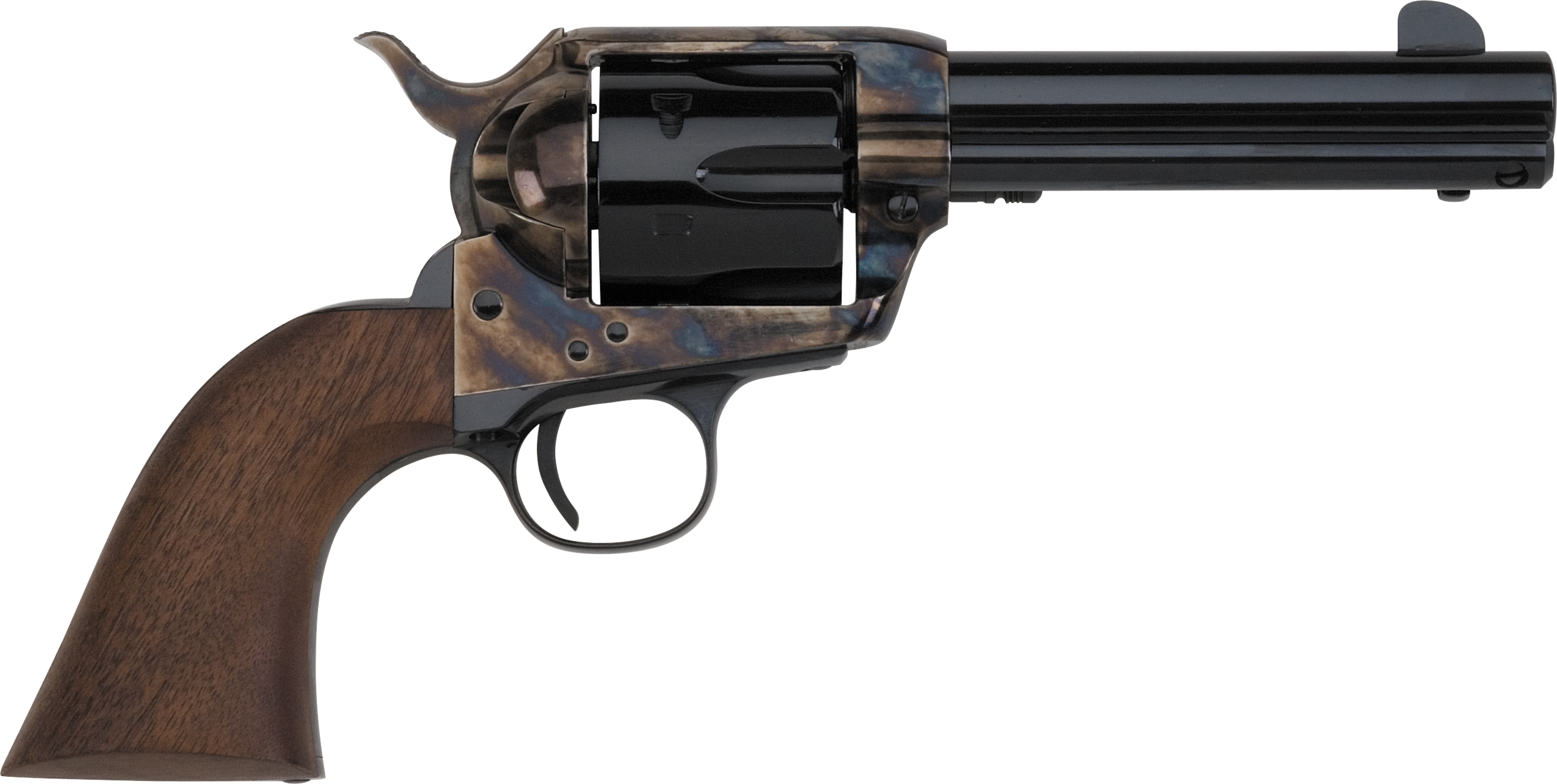 Pietta 1873 GWII Californian Revolver 357 Mag. 4.75 in. Case hardened/Blue Walnut Grip