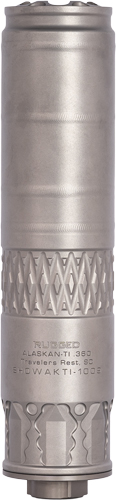 Rugged Alaskan360 Ti Suppressor Taper Lock 9mm Luger to .338 Lapua