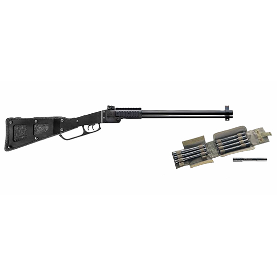 Chiappa Firearms M6 Folding 12 Gauge 22 Winchester Magnum 18.5 Steel Blued-img-0