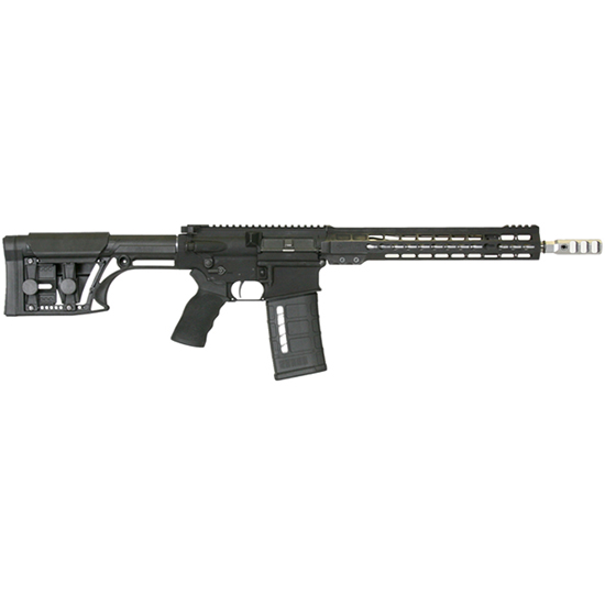 ARMALITE AR-10 308 Winchester, 13.5in. Barrel, 20rd, 12" MLOK Handguard, MBA-1 Stock, Adj. Gas Block & Timney Trigger - Black