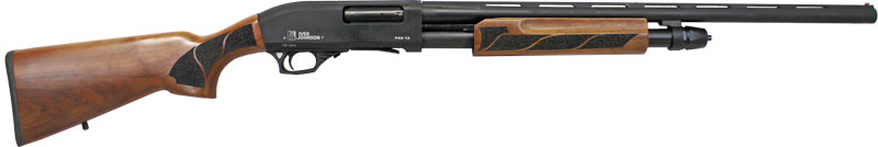 Iver Johnson PAS20 20GA, 26in. Barrel, 5rd, Wood Stock & Forend - Black (PAS20WOOD26)