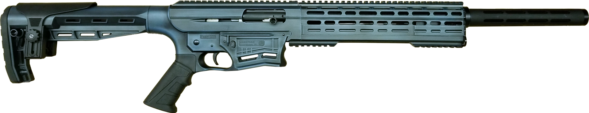 Garaysar Fear-116 Semi-Auto Shotgun - Blue | 12ga | 20" Barrel | Aluminum Handguard w/ Picatinny Rail