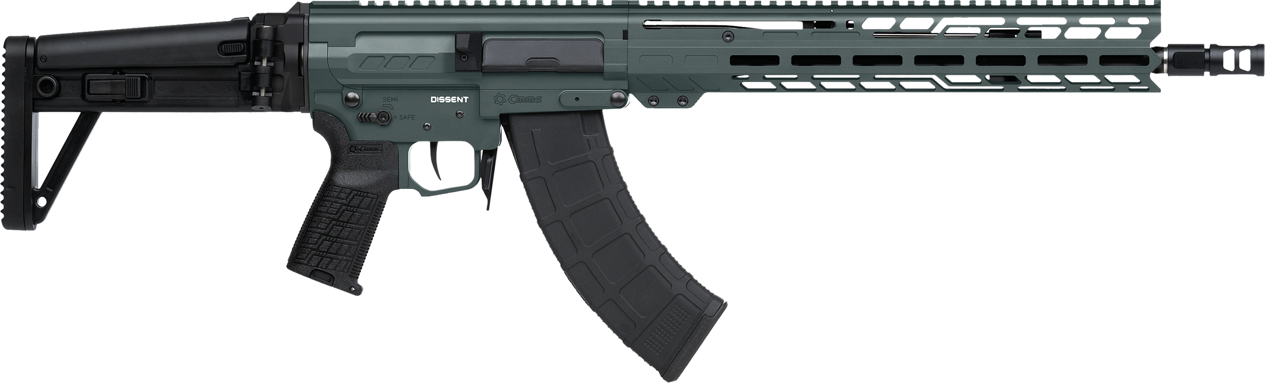 CMMG Dissent MK4 7.62x39mm 14.3" 30 Rounds Charcoal Green