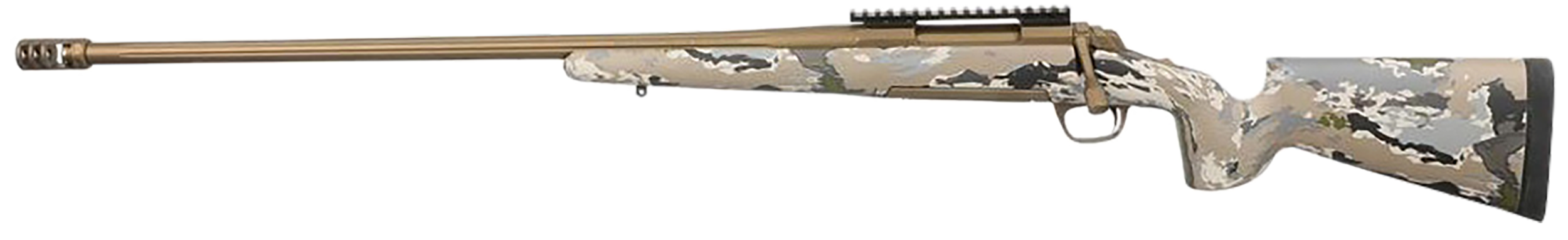 Browning X-Bolt Hells Canyon 28 Nosler 26" 3+1 Burnt Bronze Cerakote Fluted Ovix Camo Left Hand