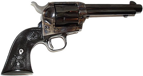Colt Single Action Army Peacemaker 357 Magnum 5.5in 6-Shot Blued Barrel Case Hardened Frame Polymer Grip