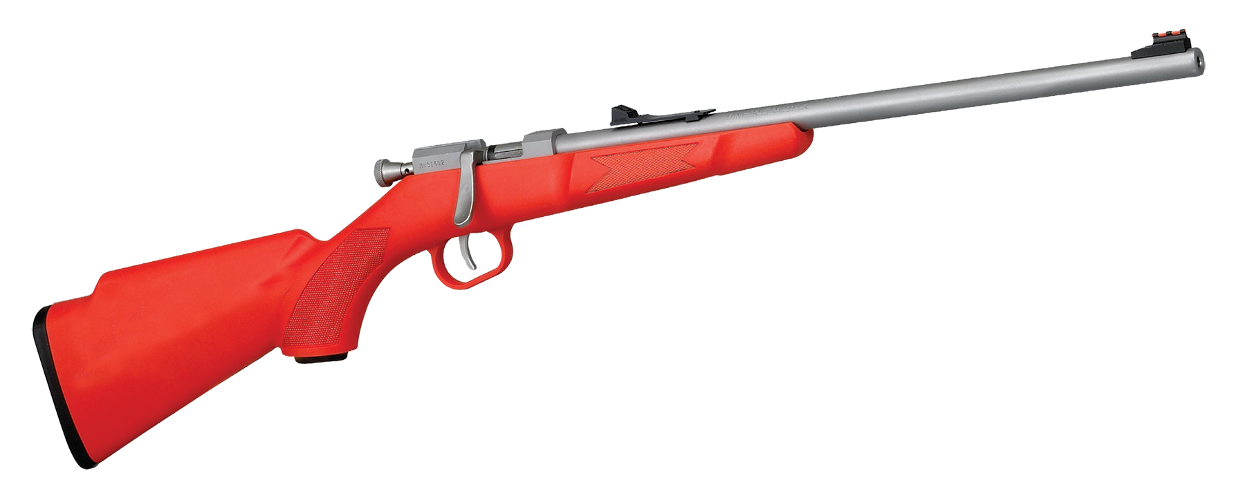 Henry H005S Mini Bolt 22 Short Long LR 16.25 Inch 1 Round Orange Synthetic