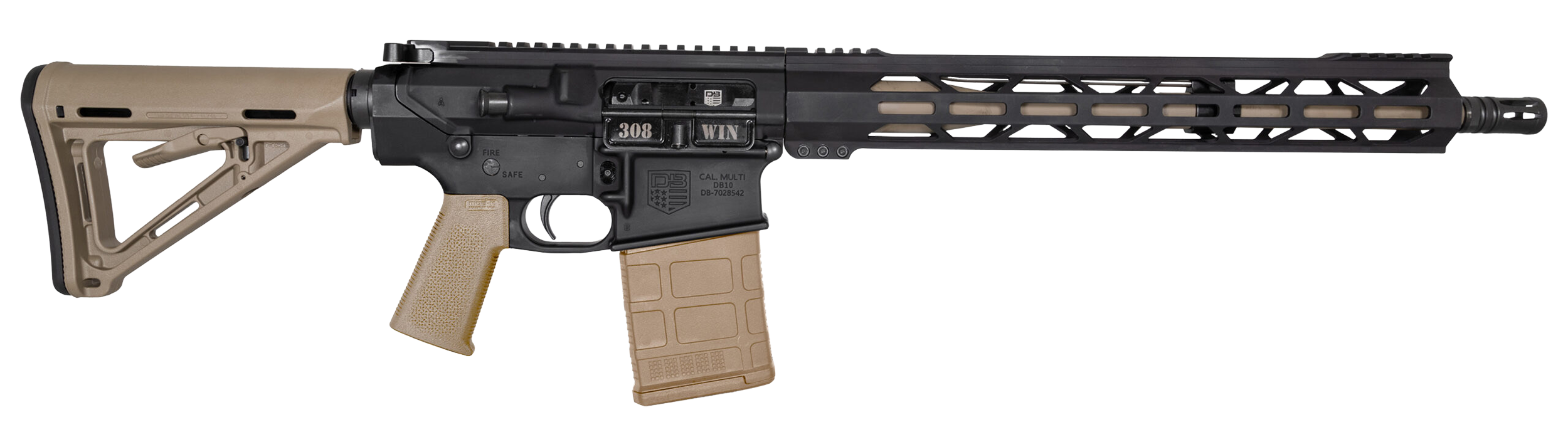 Diamondback DB10 308 Winchester 16in 20+1 FDE Chromoly Barrel FDE Magpul
