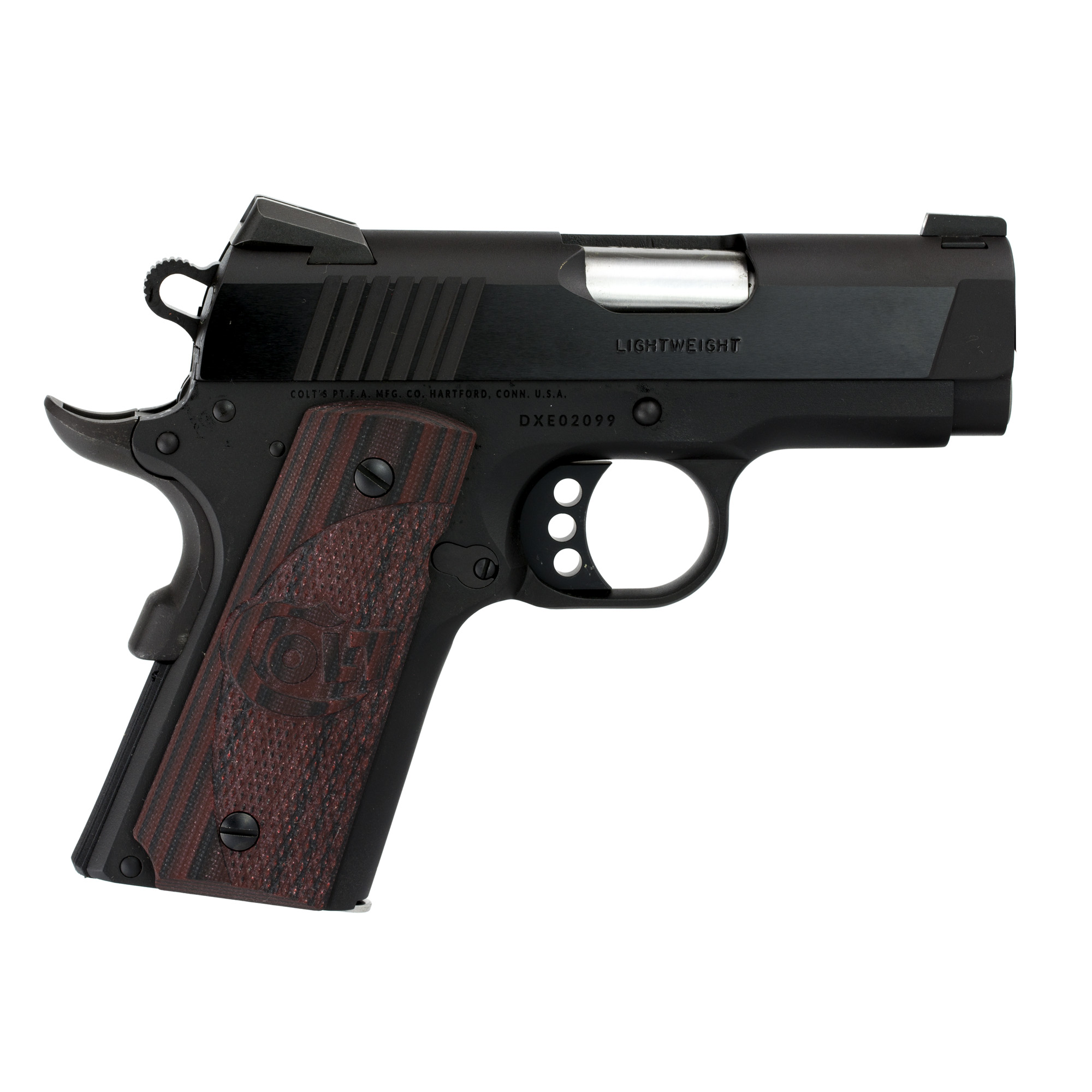 Colt 1911 Defender 45 Acp 3 inch 7 rounds Matte Cerakote G10 grips