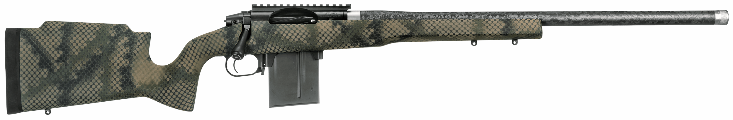 Proof Research 132876 Elevation MTR Full Size 300 PRC 5+1 24" Carbon Fiber Match Grade/Threaded Barrel Black Steel Receiver TFDE Right Hand