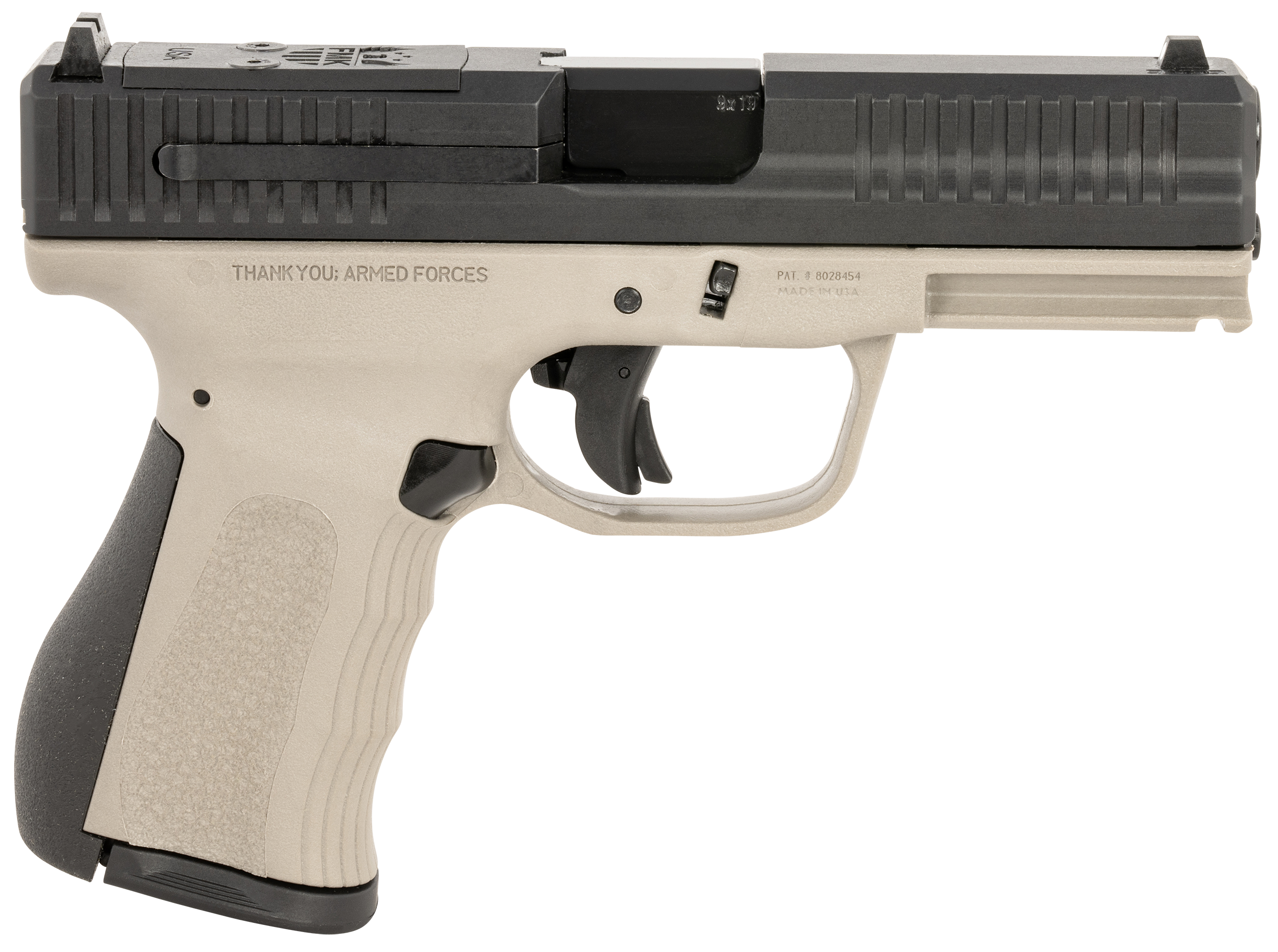 FMK Mach 9 G3 Pistol 9mm Titanium Grey 14 Rd.