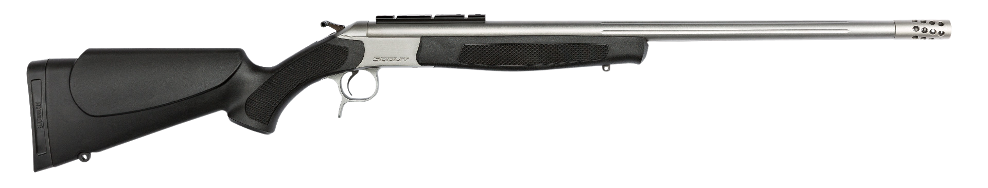 CVA Scout TD Rifle 35 Whelen 25 in. SS/Black w/Base