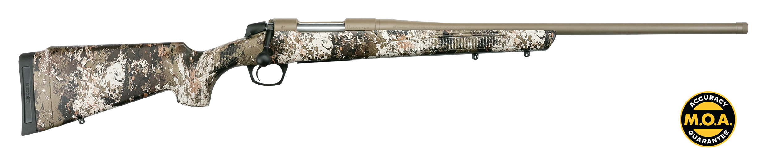 CVA CR6958 Cascade  Full Size 22-250 Rem 4+1. 22" Patriot Brown Cerakote Steel Threaded Barrel. Patriot Brown Cerakote Steel Receiver, Exclusive Realtree Hillside Fixed w/SoftTouch Stock.
