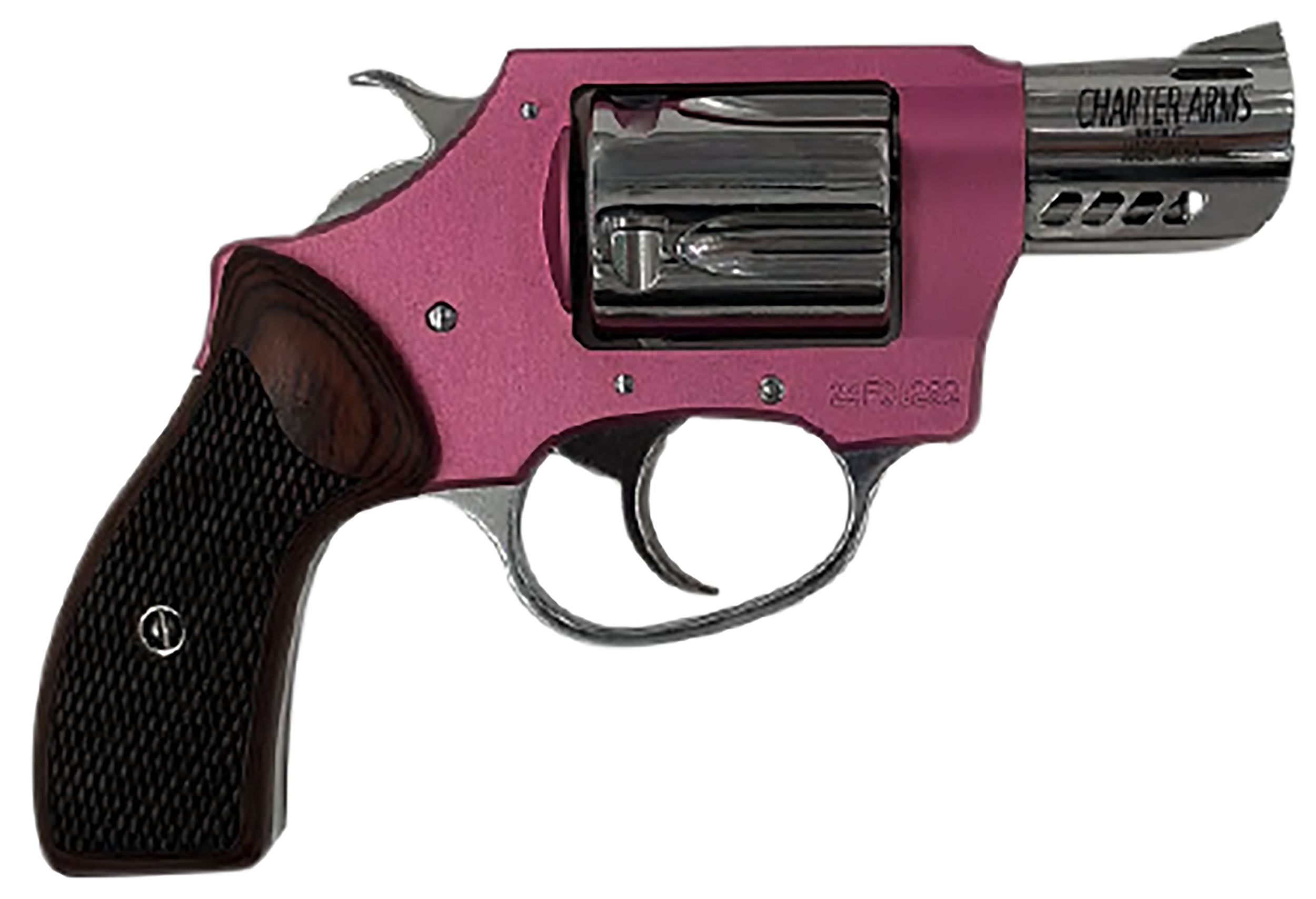 Charter Arms Coyote 380 ACP 2" 5 Rounds Pink & Hi-Polish Rosewood Grip
