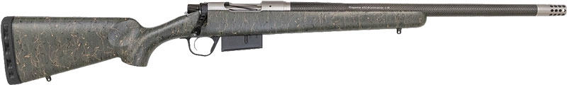 Christensen Arms Ridgeline Rifle 450 Bushmaster 3rd Magazine 20" Stainless Barrel Green Black/Tan Webbing Stock - CA10299-Y12713