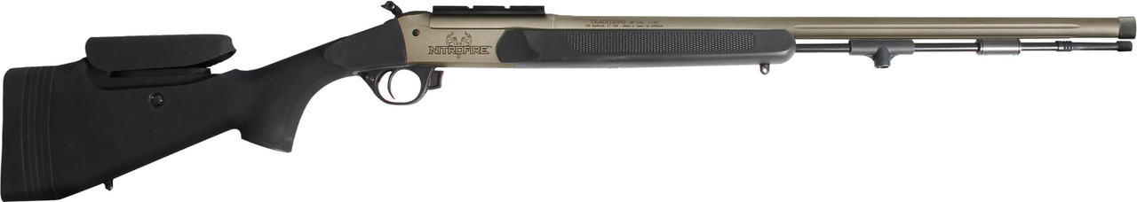 Traditions NitroFire Pro Muzzleloader 50 Cal. 26 in Black w/ Mount