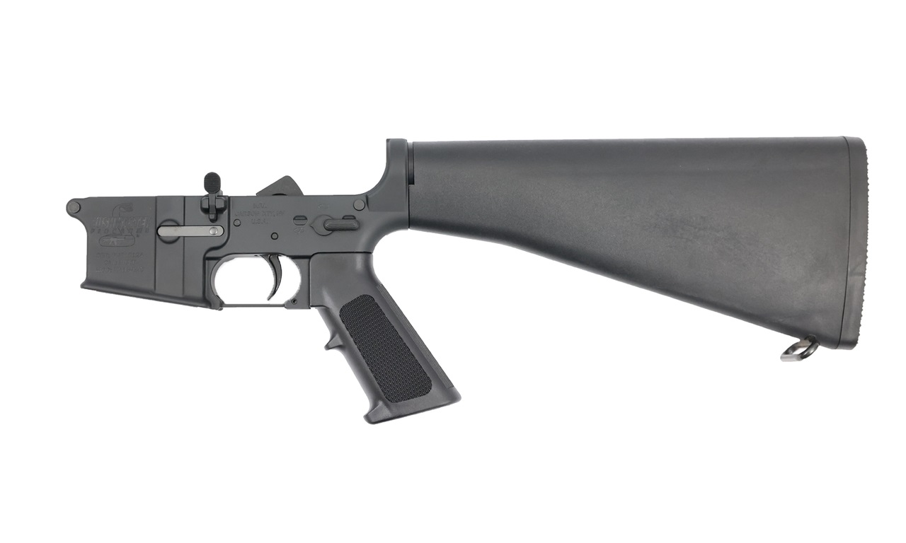 Bushmaster A2 Forged Complete AR15 Lower Receiver - Black | A2 Fixed Stock