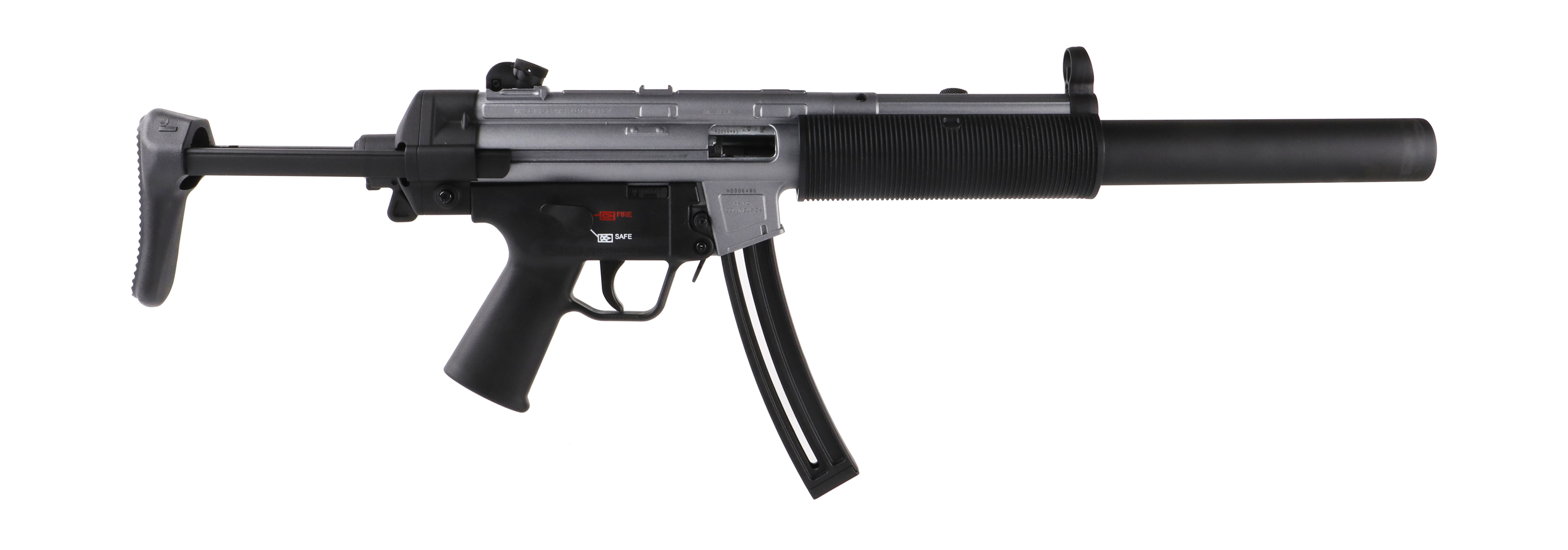 Heckler & Koch Mp5 22 Long Rifle 16 Inch 25 Rounds Gray