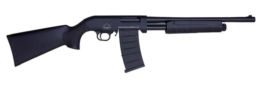 Black Aces Tactical Pro Series M Pump, 12GA, 18.5in. Barrel, 5rd - Black (BATP18S)