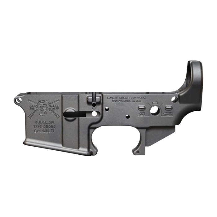 Sons of Liberty Gun Works Angry Patriot M4 Multi Caliber Stripped Lower Anodized