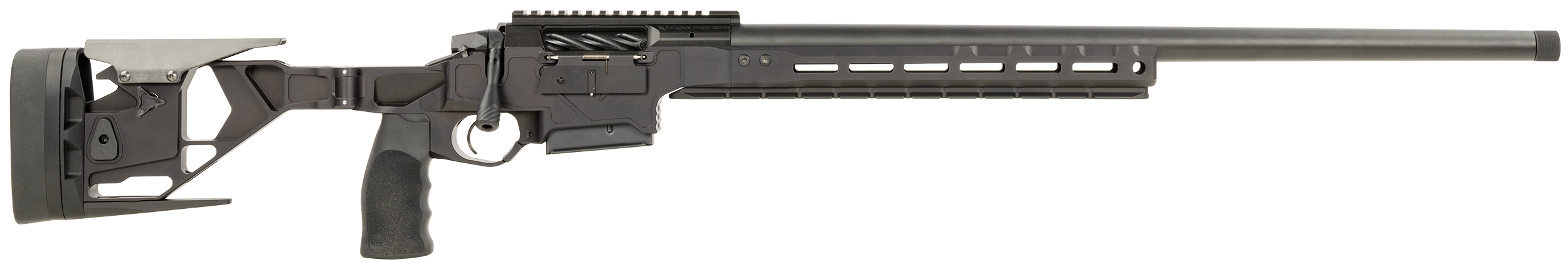 Seekins Precision 0011710135BLK Havak HIT Pro Full Size 6.5 PRC 3+1 24" Black Threaded Barrel, Picatinny Rail Steel Receiver, Black Adjustable Folding Aluminum Chassis, AR-Style Vertical Grip