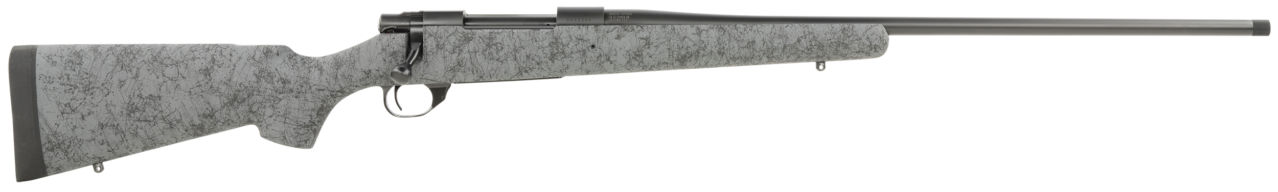 Howa HHS43331 M1500 HS Precision 300 Win Mag 3+1 24" Blued Threaded Barrel/Rec, Gray with Black Webbed HS Precision Stock