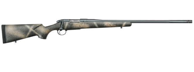 Bergara Premier Highlander Rifle 6.5 PRC 24 in Woodland Camo Cerakote Gray