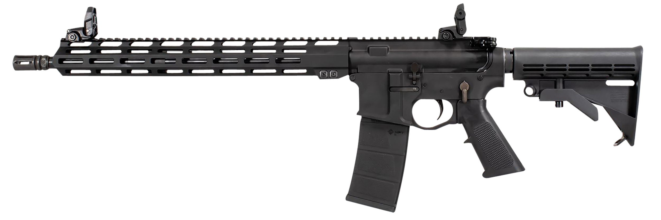 Raptor Defense RD10560 RD-15  5.56x45mm NATO 30+1 16", Black, Billet Rec, 15" M-Lok Handguard, M4 Style Stock with QD Mount, A2 Grip, Flip-Up Sights, Ambi Trigger, A2 Flash Hider, Includes Soft Case