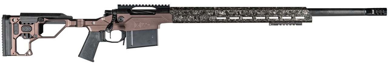 Christensen Arms 8010301800 Modern Precision  300 PRC 26" Threaded Carbon Fiber Barrel 5+1, Black Nitride Finish, Desert Brown Anodized Folding Stock, Polymer Grip