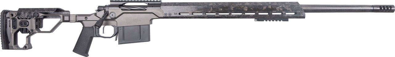 Christensen Arms 8010310600 Modern Precision  7mm PRC 5+1 26" Threaded Carbon Fiber Barrel, Black Nitride Finish, Tungsten Anodized Folding Stock, Polymer Grip