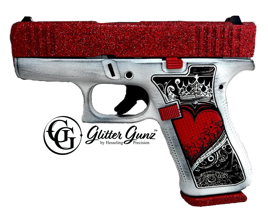 Glock G43X 9mm Luger 3.4in Barrel 10rd Pink Glitter