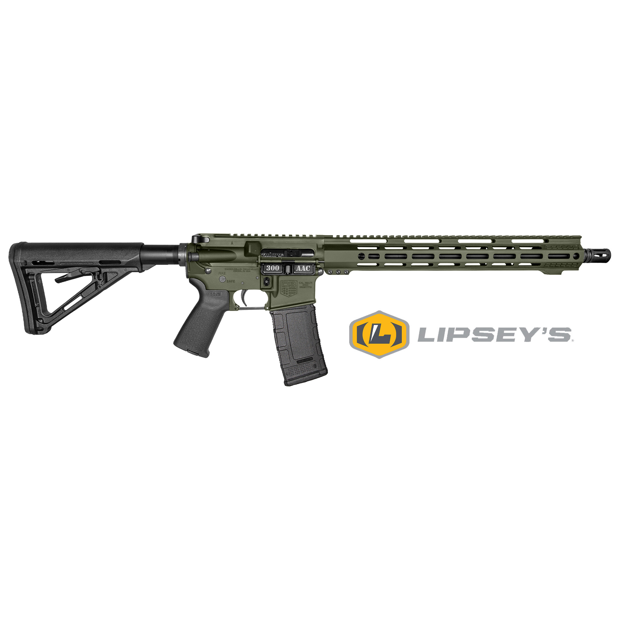 Diamondback DB15 300 AAC Blackout 16in 30rd OD Green MLOK Rifle