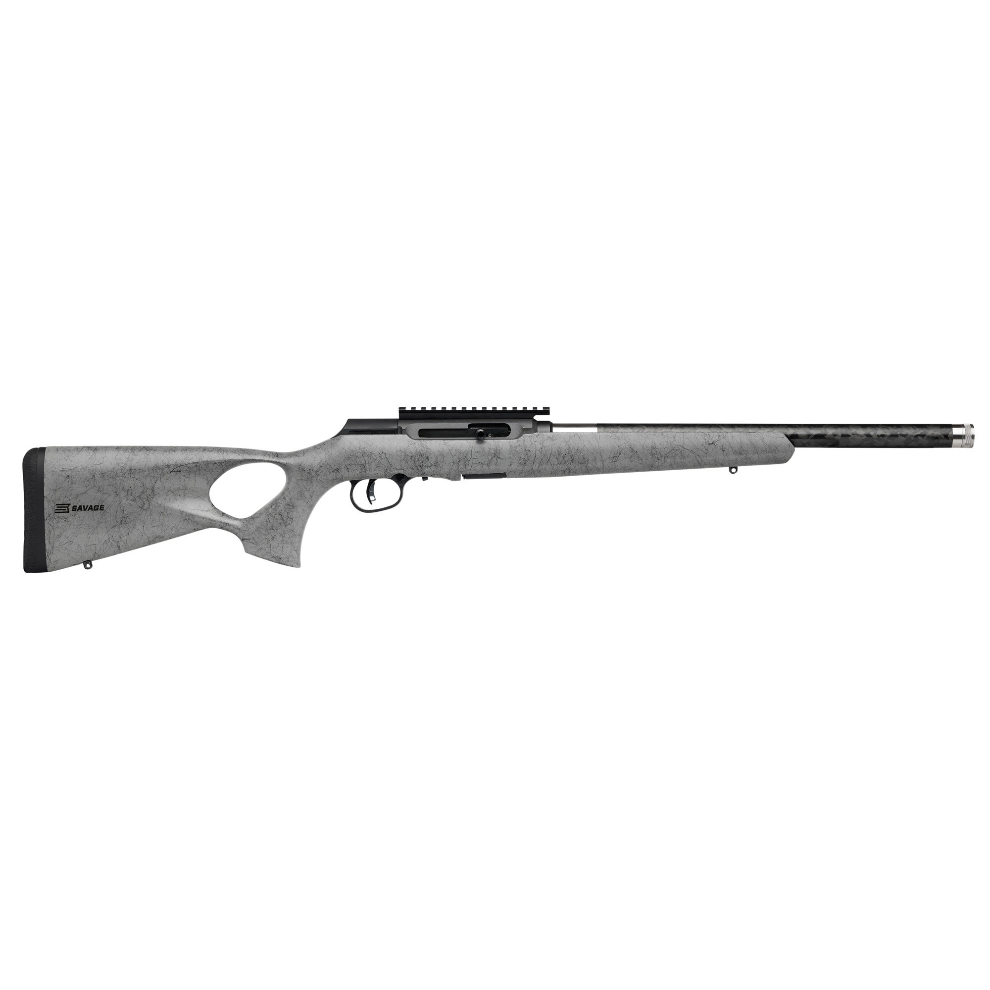 Savage A22 TimberLite 22 LR 18 in 10 Round Grey Stock/Webbing